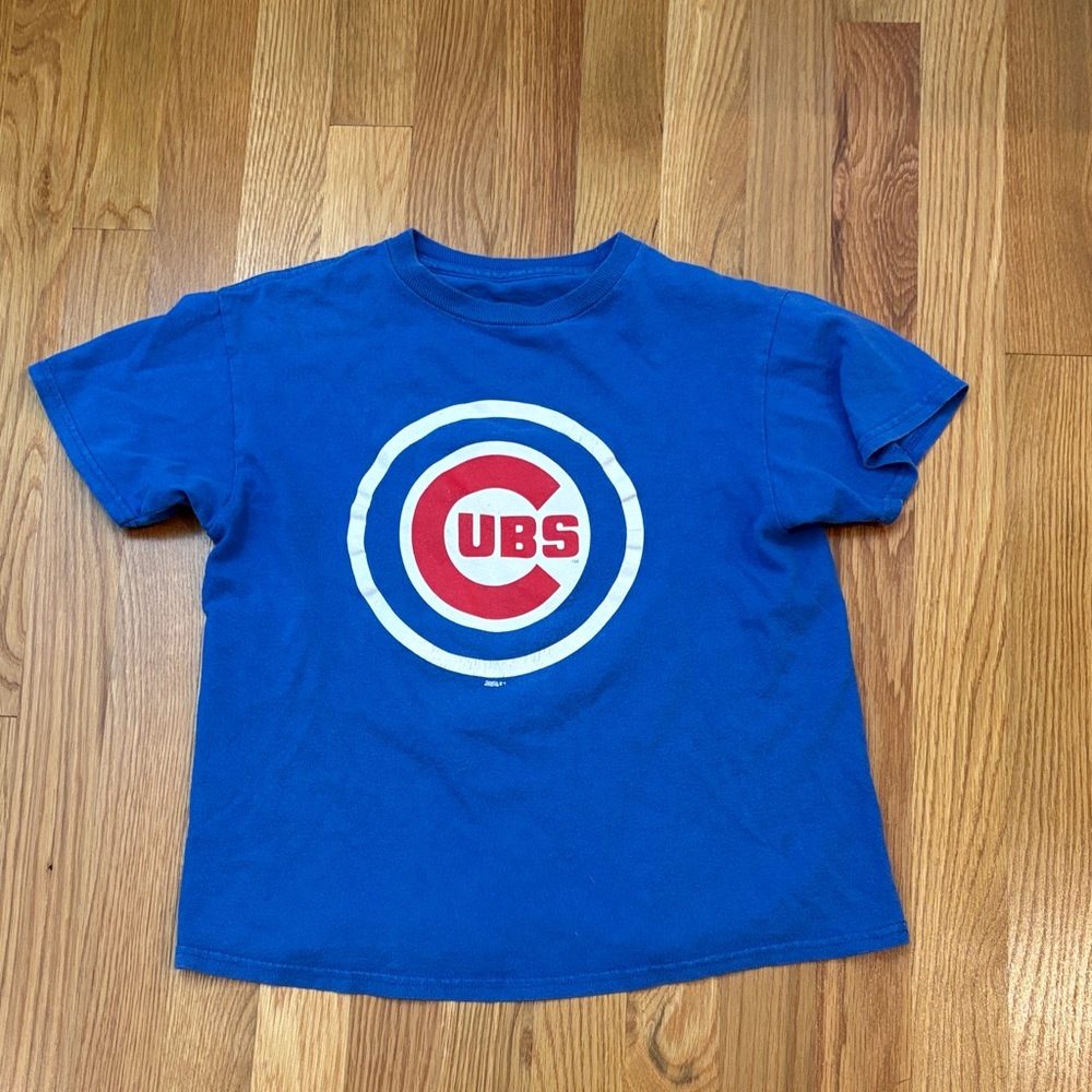 Cotton Kids Blue Chicago Cubs Tee